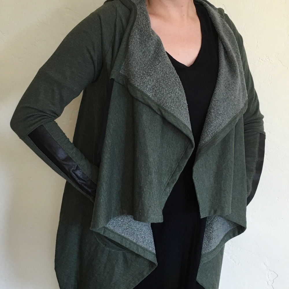 NWT JET by JOHN ESHAYA Olive Hoodie Jacket
